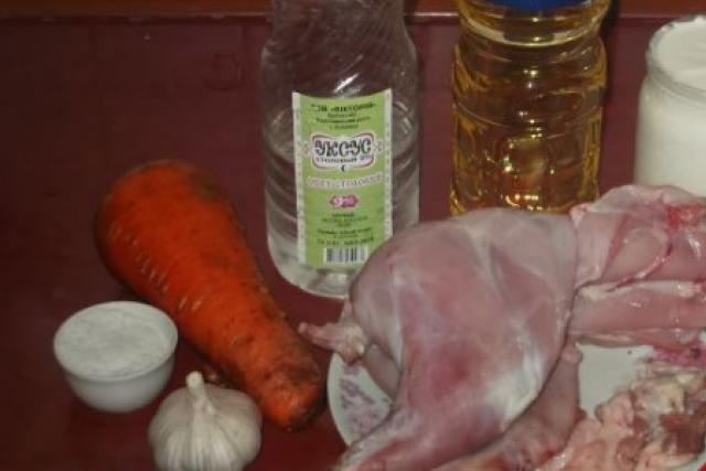 Как приготовить кролика тушеного в сметане, рецепт приготовления